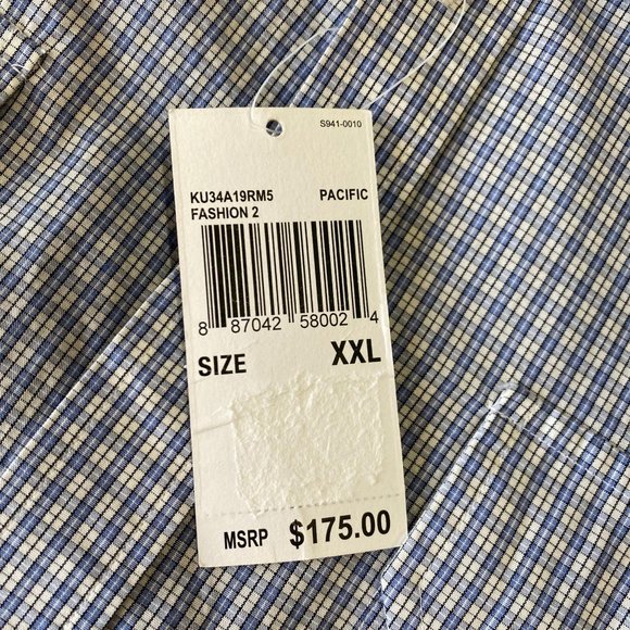 MICHAEL KORS Plaid Dress Shirt NWT - Picture 5 of 7
